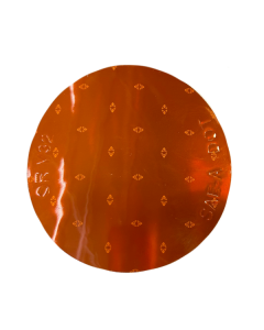 Reflector 3" Amber Adhesive