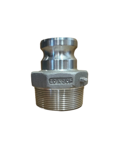 2" Adapter x 3" Male Thread Aluminum