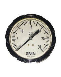 Span Gauge for bulk transport trailers, 30 PSI with lighted dial.